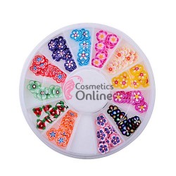 Carusel 3D pentru unghii C091 cu fimo colorate 5mm